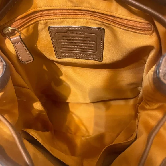 Coach Brown Leather Backpack - Picture 5 of 8